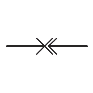 Branching with connected piping symbol